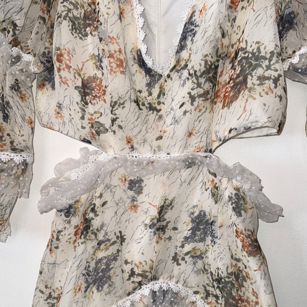 Seven Wonders Floral Lace Trim Dress - Picture 3 of 7